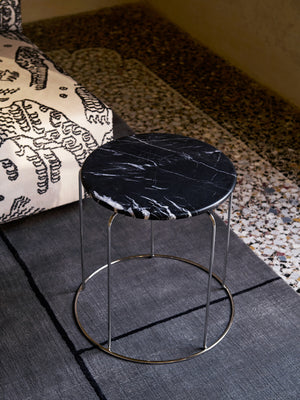 &Tradition Wire Stool VP11 Med Marmortopp, bianco carrara