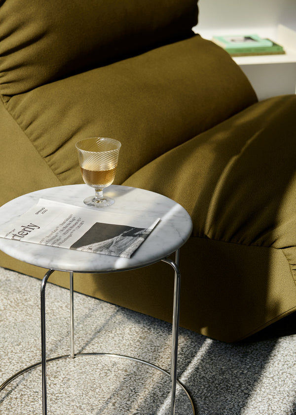 &Tradition Wire Stool VP11 Med Marmortopp, bianco carrara