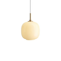 VL 45 Radiohus Pendel, pale yellow 17.5cm