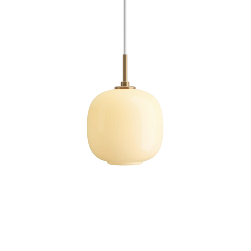 VL 45 Radiohus Pendel, pale yellow 17.5cm