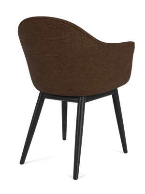 Harbour Dining Chair, Wooden Base, Black Oak