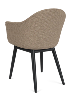 Harbour Dining Chair, Wooden Base, Black Oak