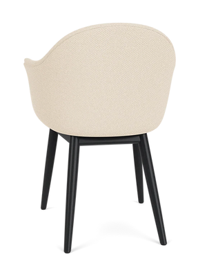 Harbour Dining Chair, Wooden Base, Black Oak
