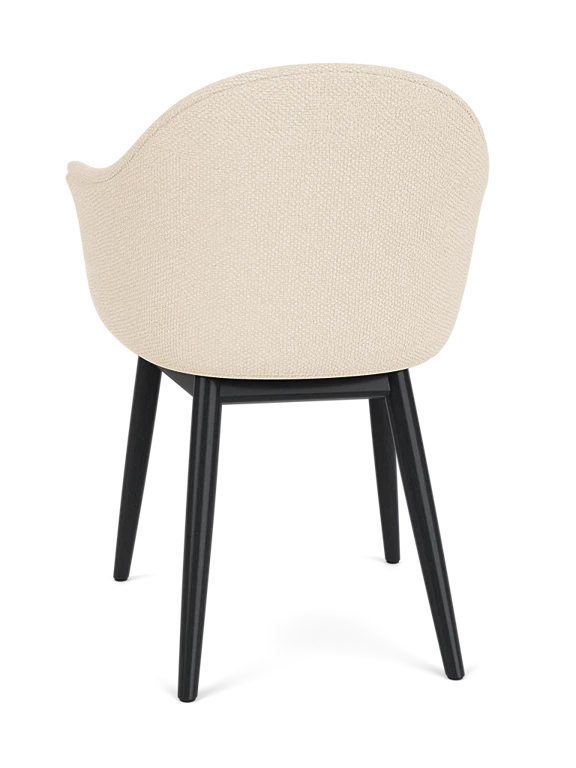 Harbour Dining Chair, Wooden Base, Black Oak
