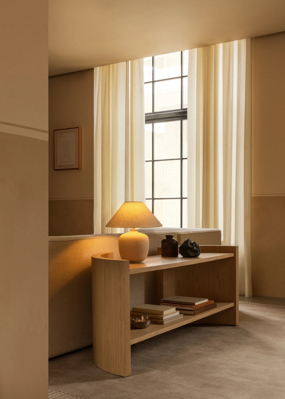 Crescent Shelving H60 – Natural Oiled Oak