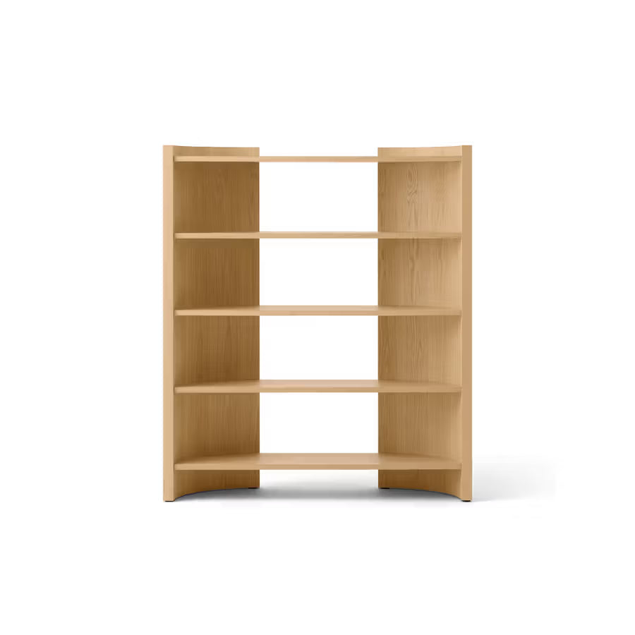 Crescent Shelving H173 – Natural Oiled Oak
