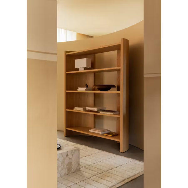 Crescent Shelving H173 – Natural Oiled Oak