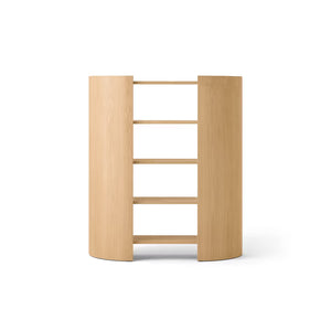 Crescent Shelving H173 – Natural Oiled Oak