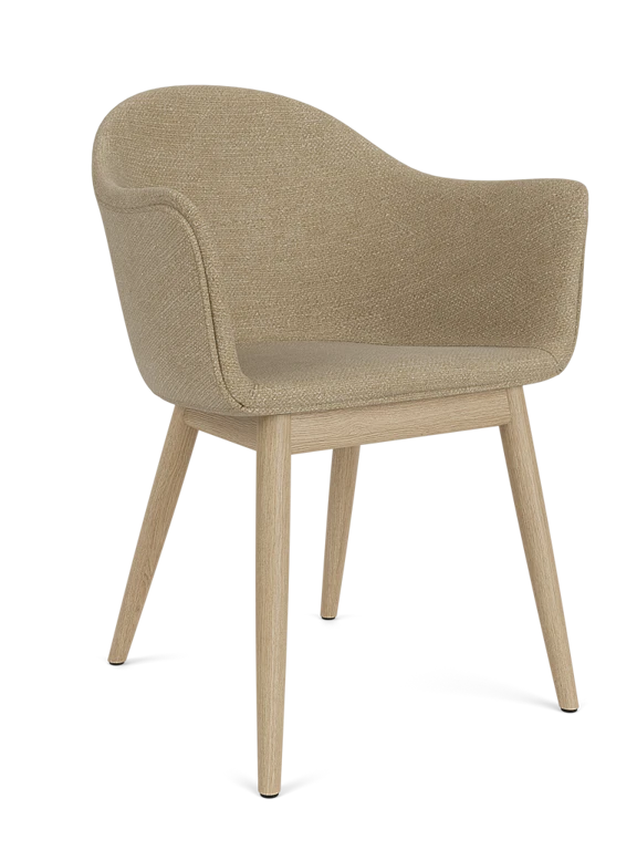 Harbour Dining Chair, Wooden Base, Natural Oak