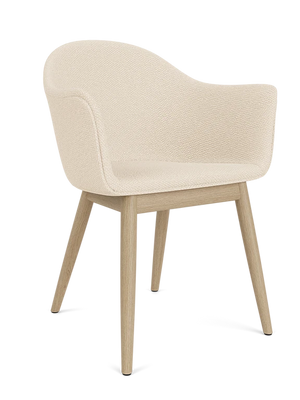 Harbour Dining Chair, Wooden Base, Natural Oak
