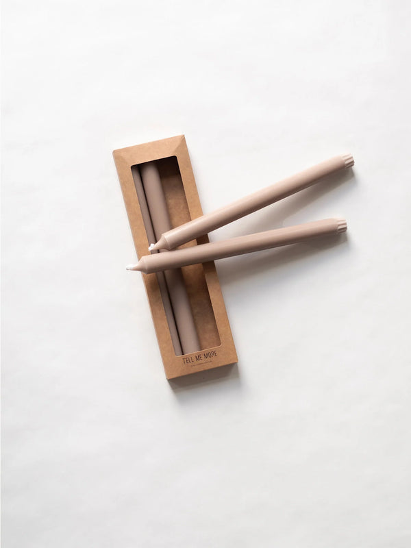 Stearinlys Soft Beige