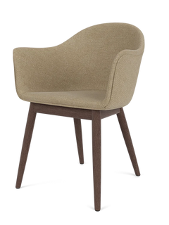 Harbour Dining Chair, Wooden Base, Dark Stained Oak
