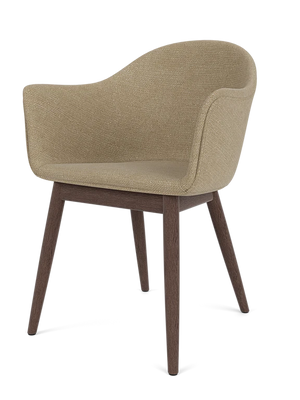 Harbour Dining Chair, Wooden Base, Dark Stained Oak