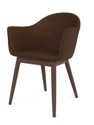 Harbour Dining Chair, Wooden Base, Dark Stained Oak