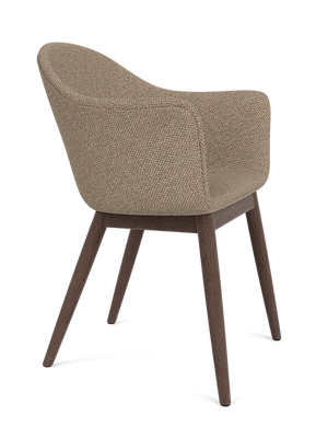 Harbour Dining Chair, Wooden Base, Dark Stained Oak