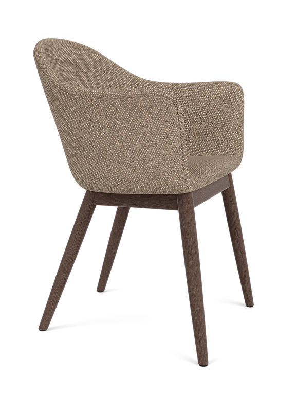 Harbour Dining Chair, Wooden Base, Dark Stained Oak