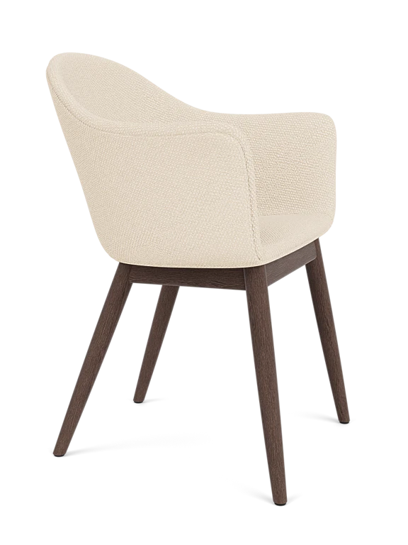 Harbour Dining Chair, Wooden Base, Dark Stained Oak