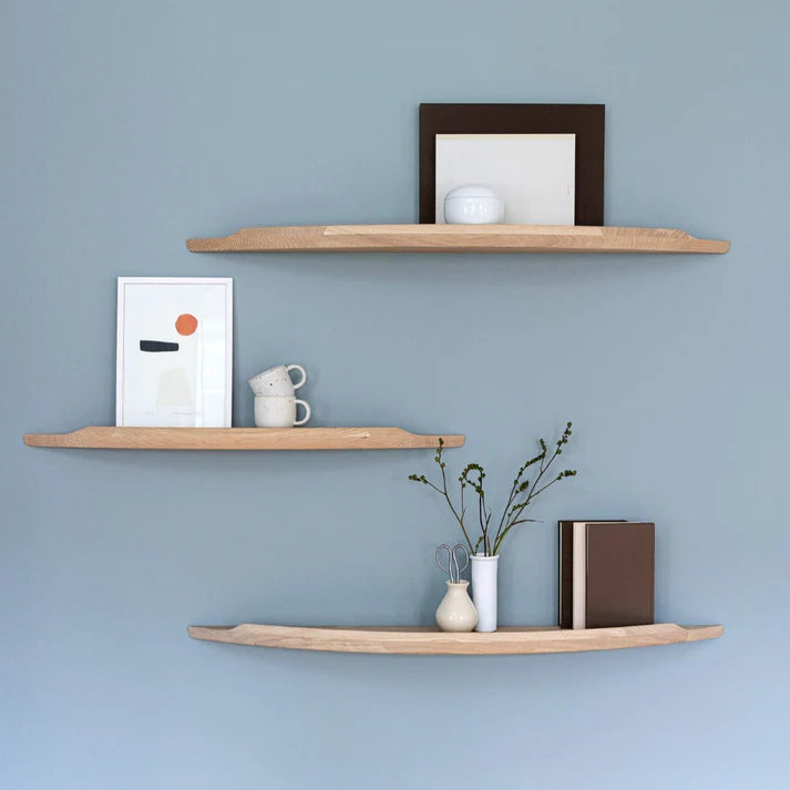 Arcus shelf , natural oiled oak