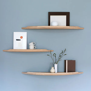 Arcus shelf , natural oiled oak