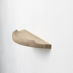 Arcus shelf , white oiled oak